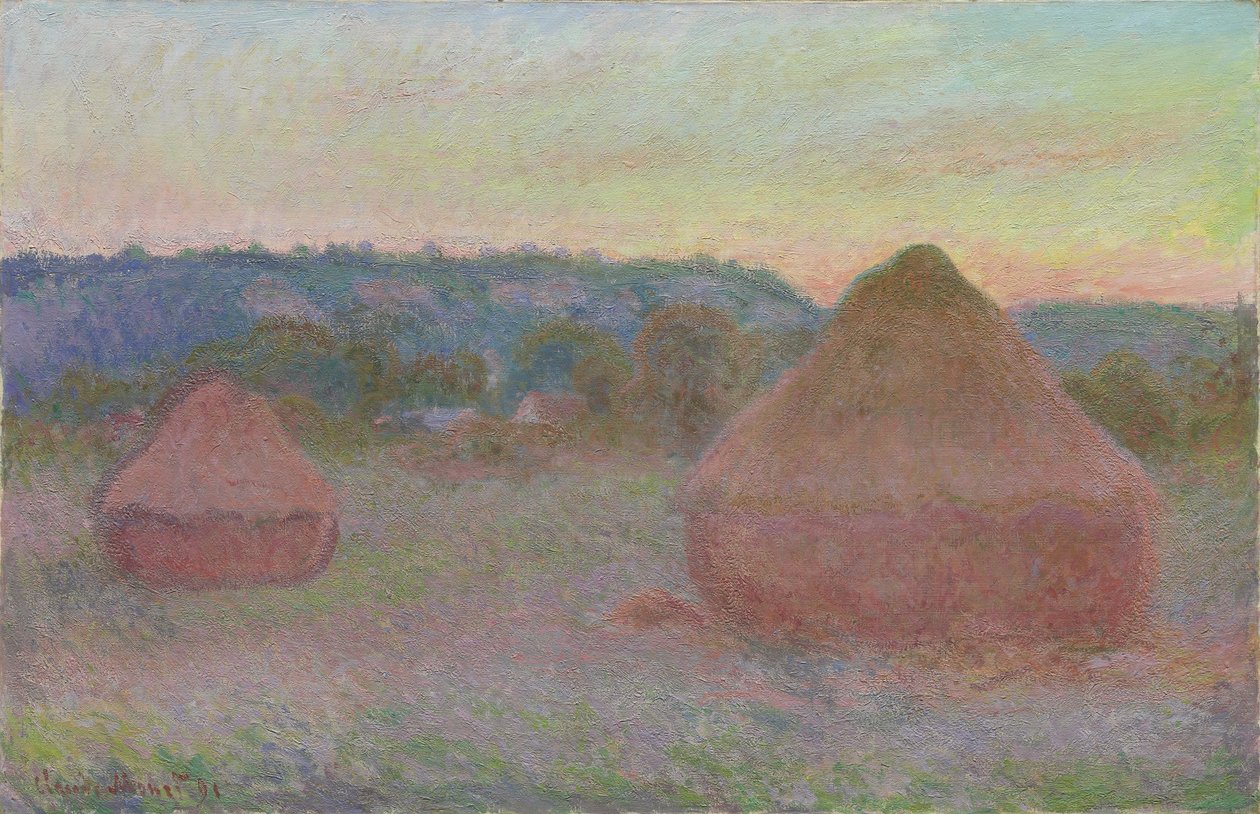 Stabler av hvete av Claude Monet