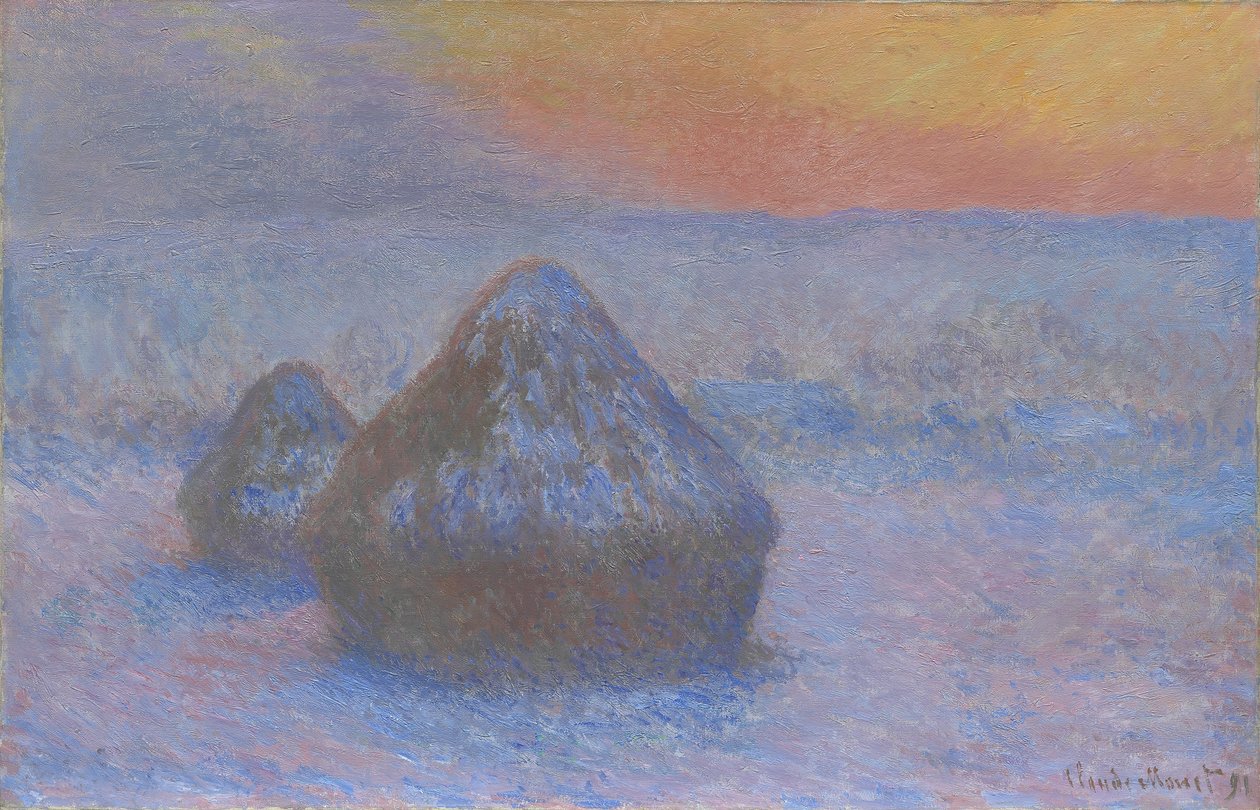 Stabler av hvete av Claude Monet