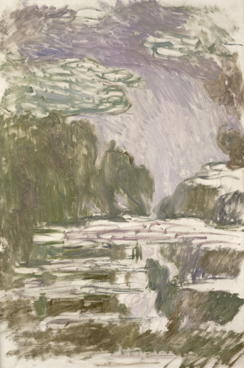 Studie for vannliljene, 1907 av Claude Monet