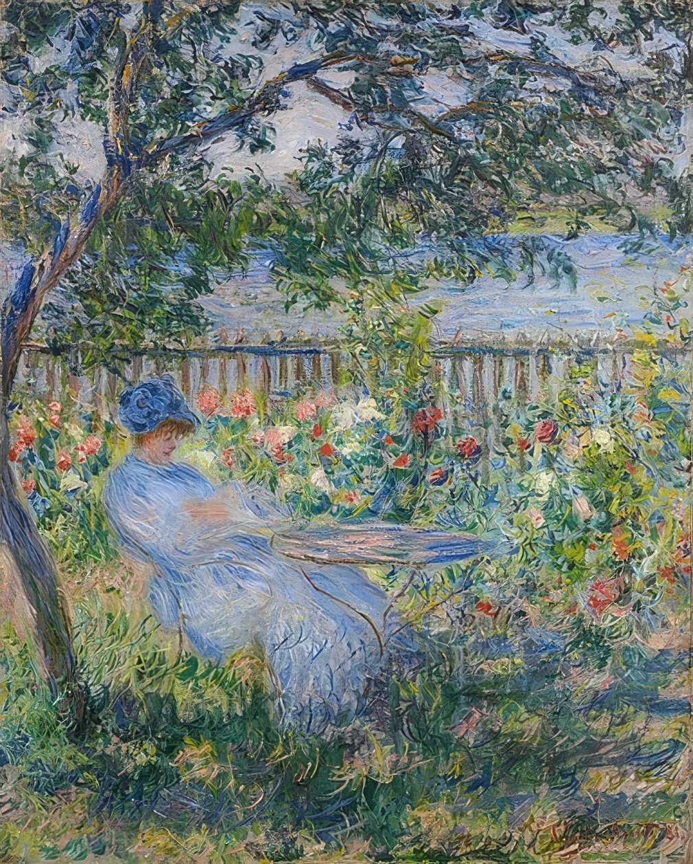 Terrasse i Vétheuil. 1881 av Claude Monet
