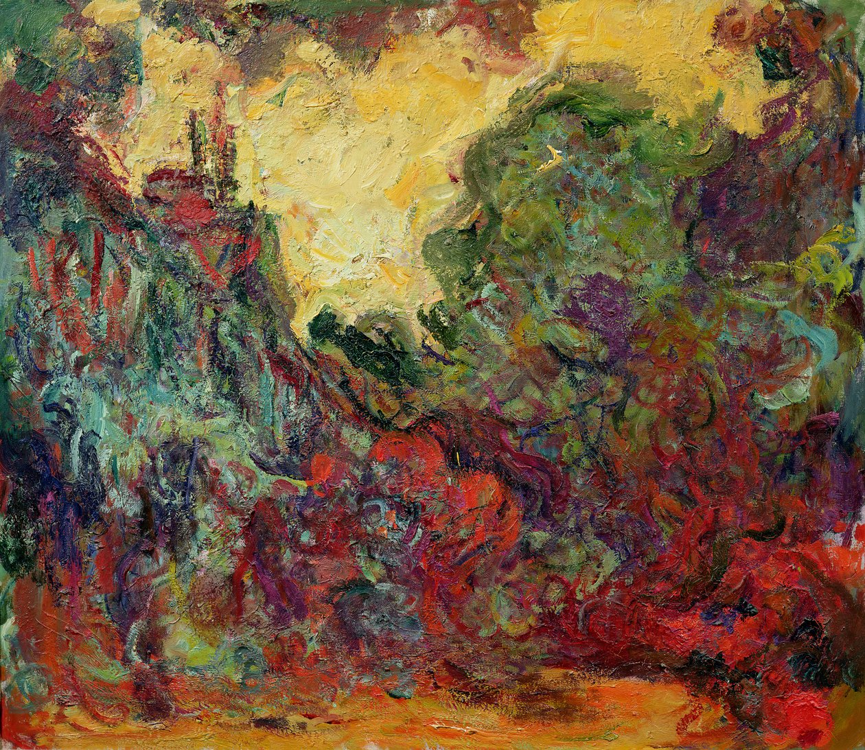 Kunstnerhuset fra Rosehagen av Claude Monet