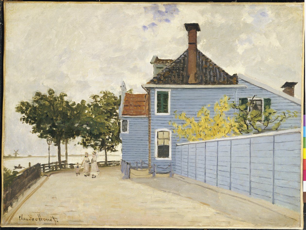 Det blå huset, Zaandam av Claude Monet