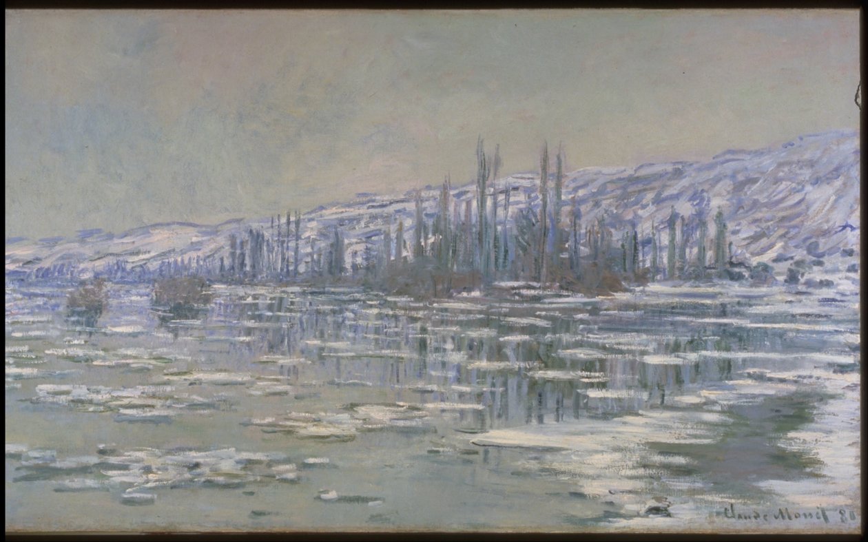 Isens oppløsning (La Débâcle eller Les Glaçons) av Claude Monet