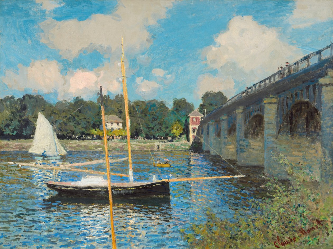 Broen ved Argenteuil av Claude Monet