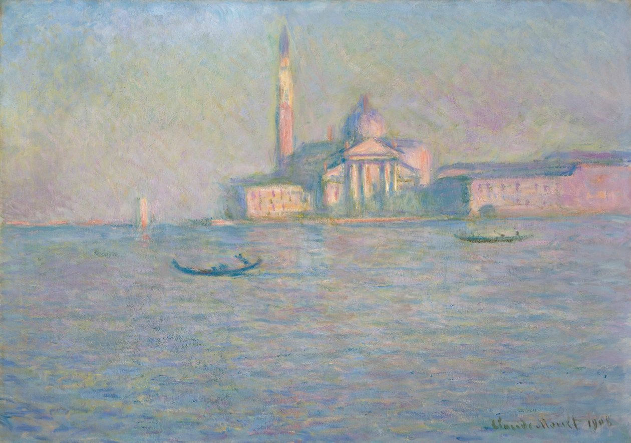 San Giorgio Maggiore-kirken, Venezia av Claude Monet