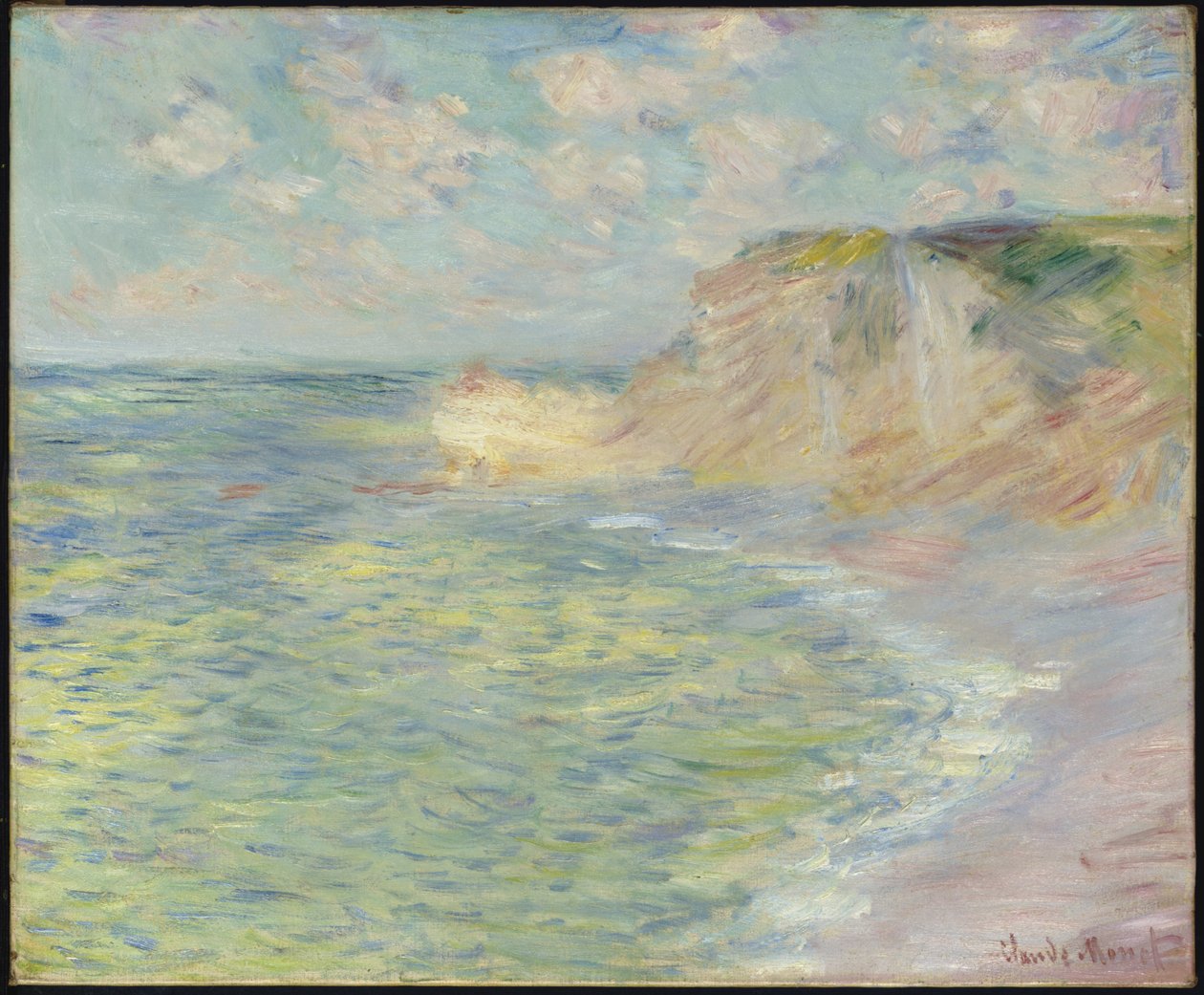 Cliff Above, 1885 av Claude Monet
