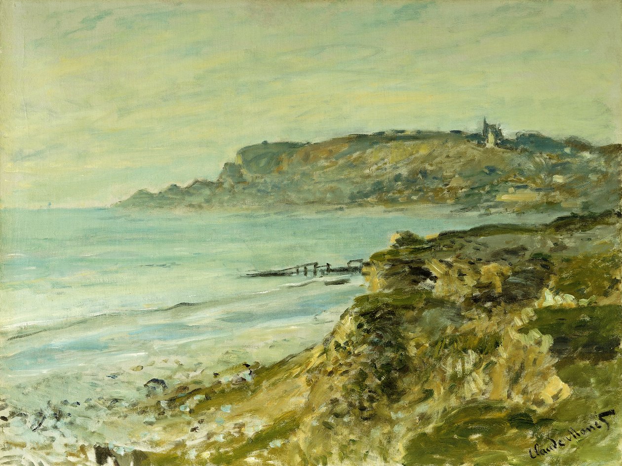 Klippene ved Sainte-Adresse; The Cliff of Saint Address, 1873 av Claude Monet