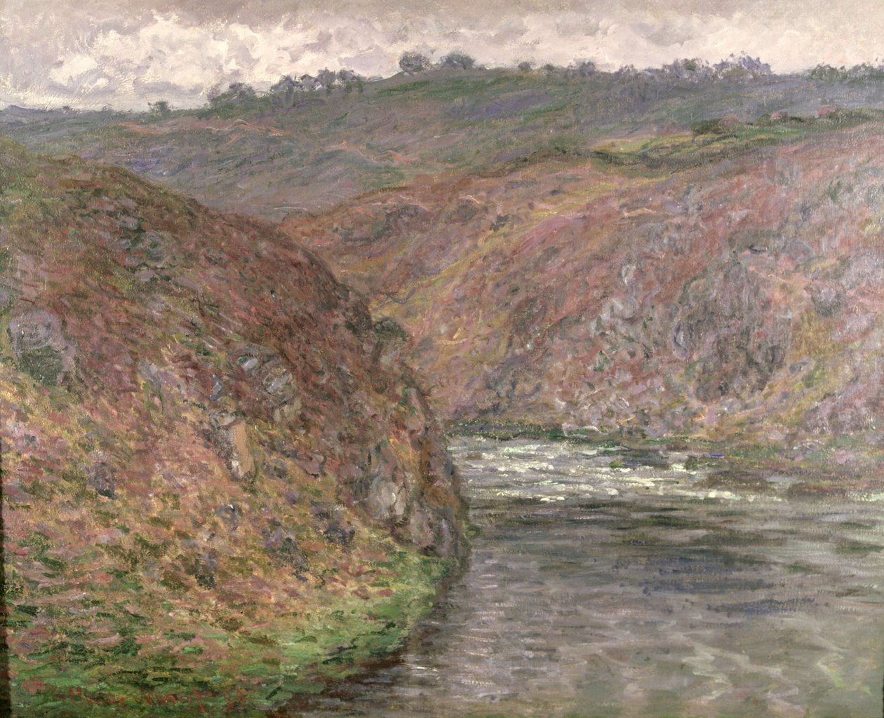 The Creuse, mørkt vær av Claude Monet