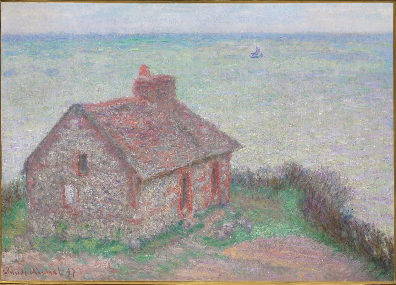 Tollhuset, Rosa effekt, 1897 av Claude Monet