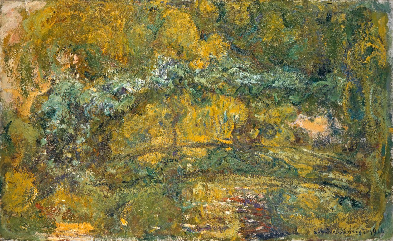 Gangbroen over Water-Lily Pond, 1919 av Claude Monet