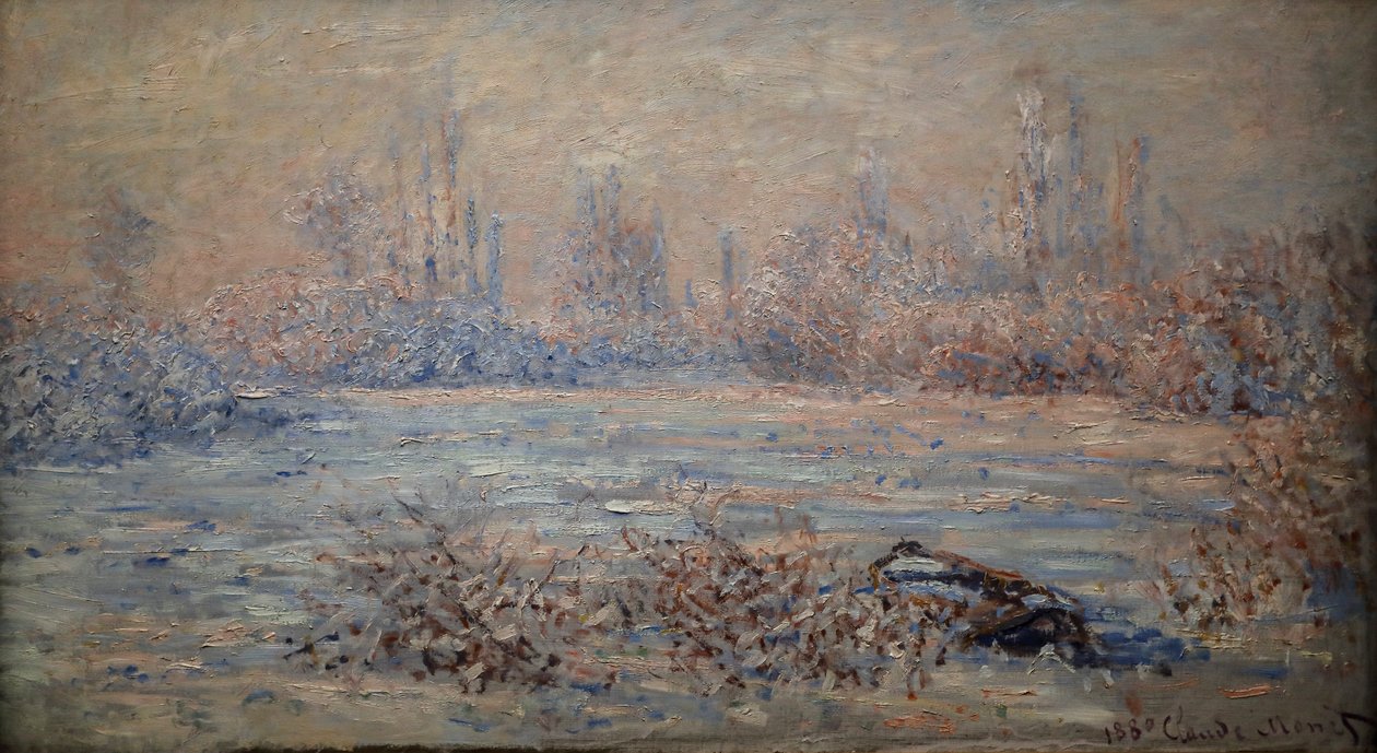 Frost, sol-effekten av Claude Monet