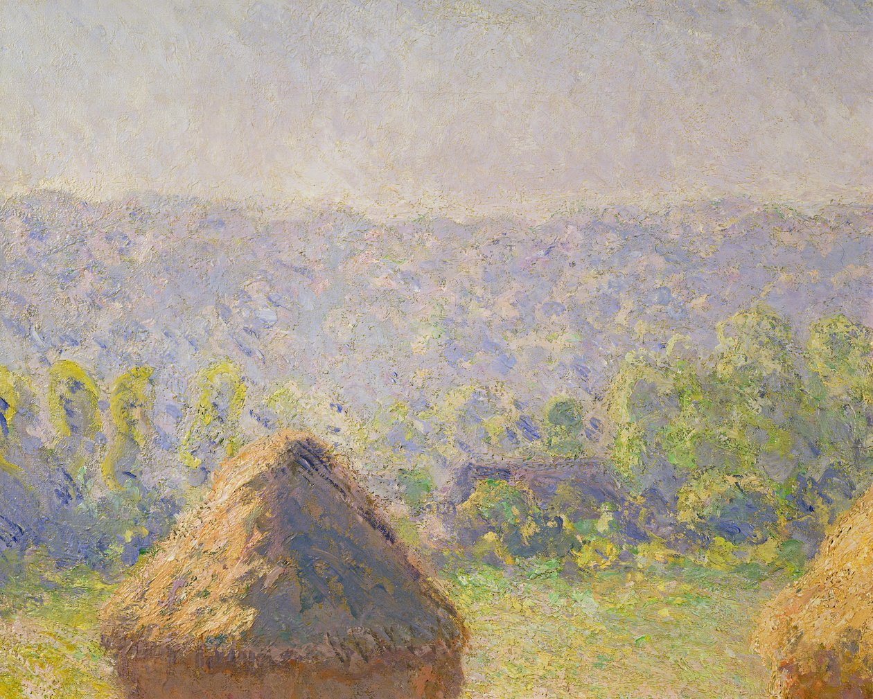 Haystacks eller, The End of the Summer, at Giverny, 1891 olje på lerret detalj av 19132 av Claude Monet