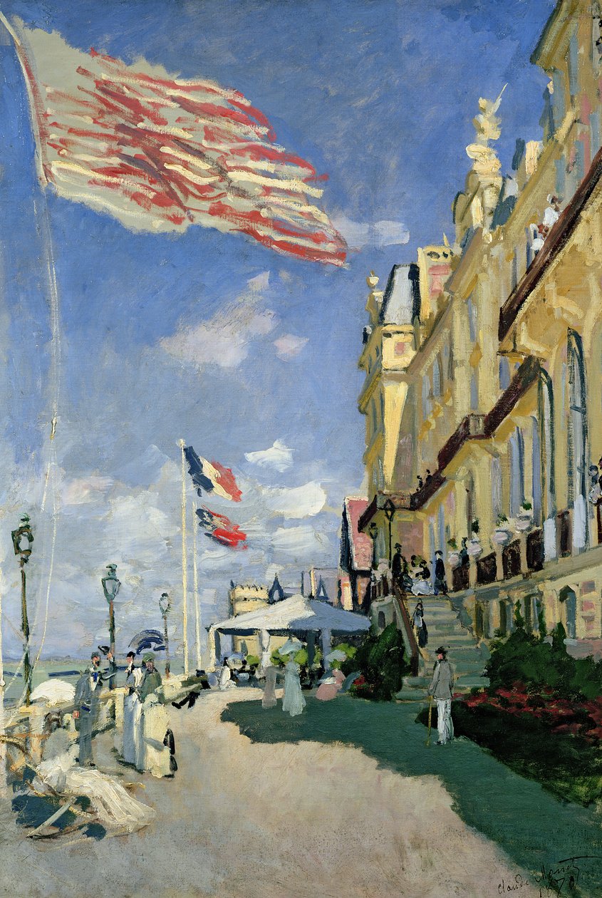 Hotel des Roches Noires i Trouville av Claude Monet