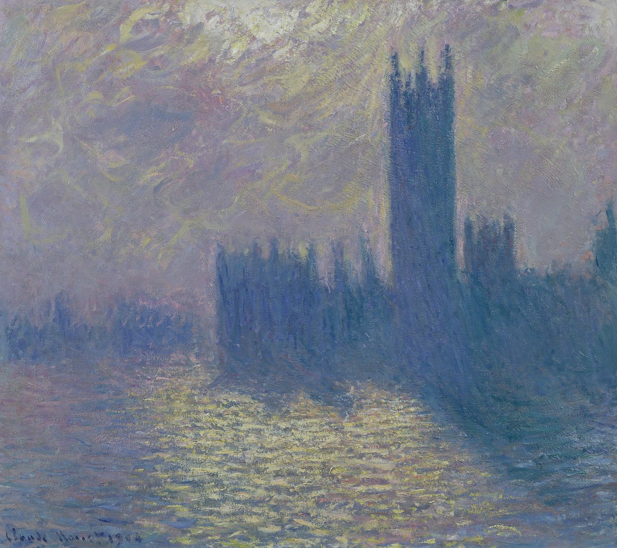 The Houses of Parliament, Stormy Sky, 1904 av Claude Monet
