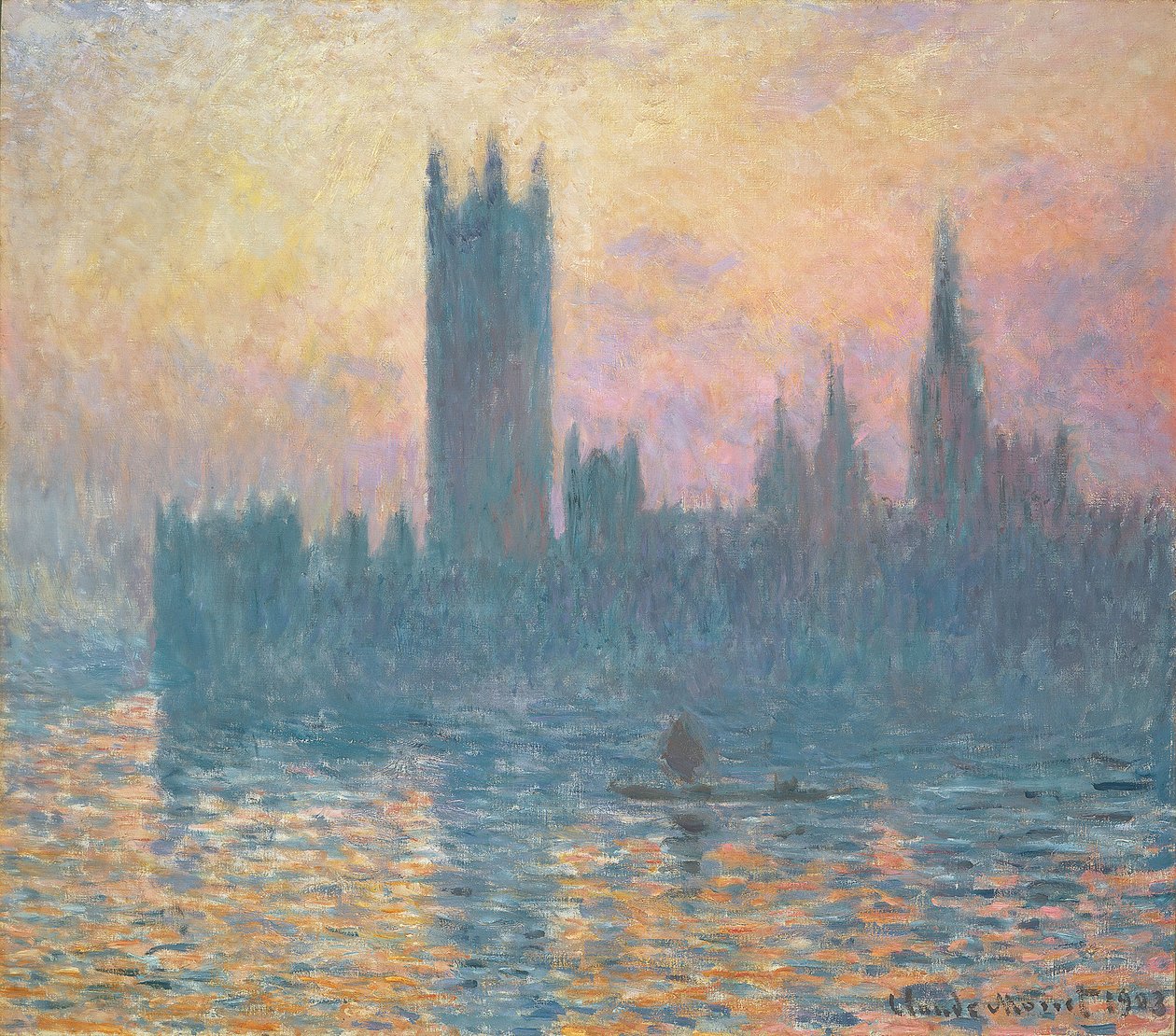 The Houses of Parliament, Sunset, 1903 av Claude Monet