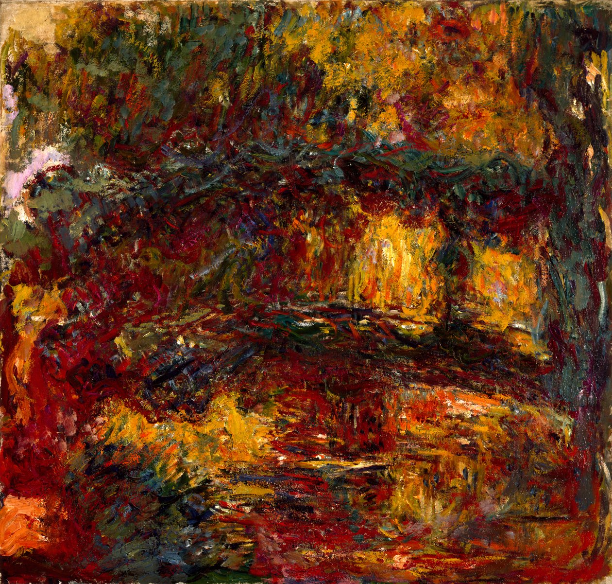 Den japanske broen, 1923 av Claude Monet