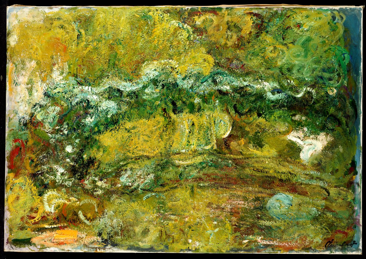 Den japanske broen, ca. 1918-24 av Claude Monet