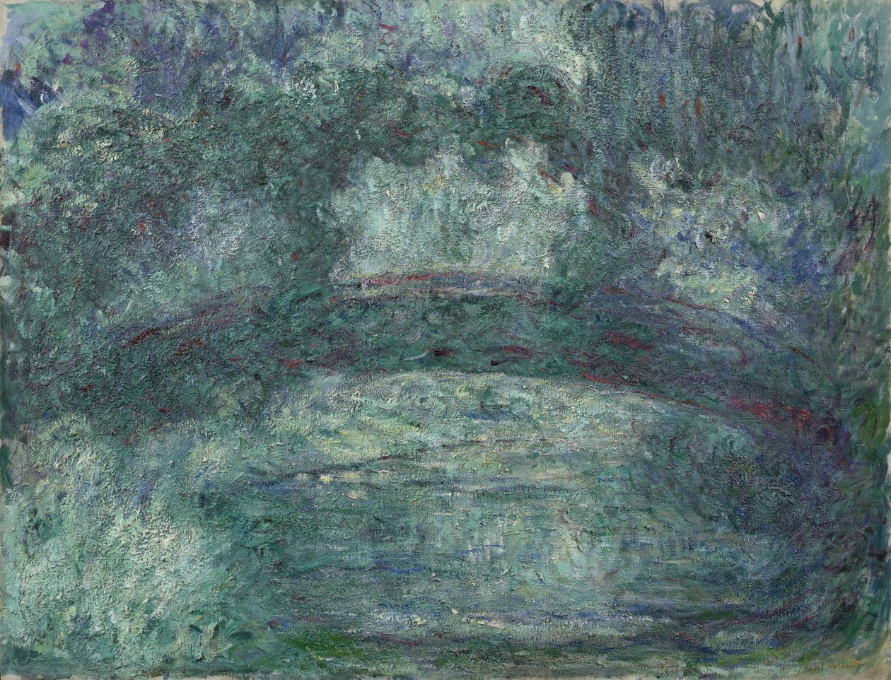 Den japanske broen, 1919-1924 av Claude Monet