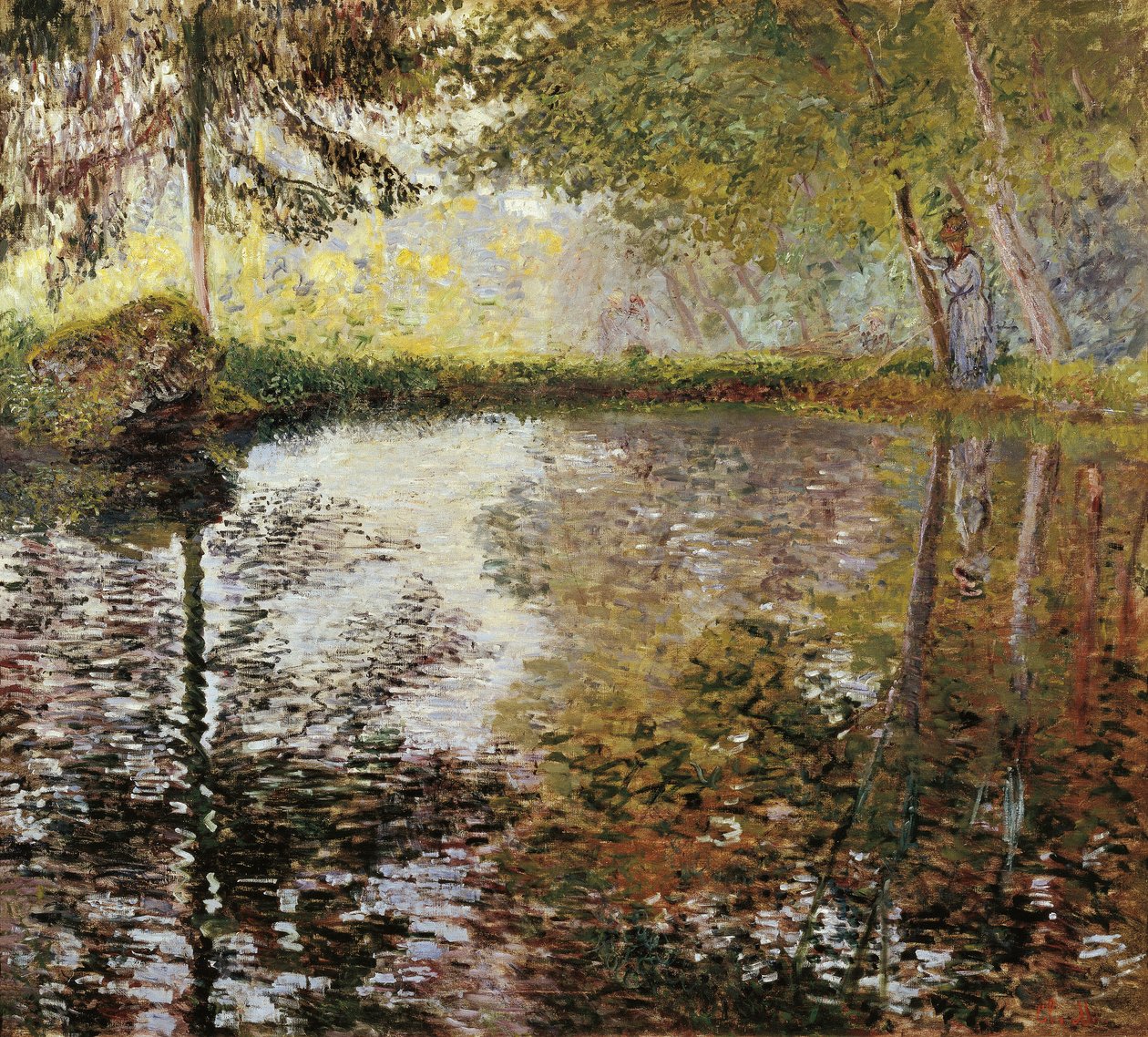 Innsjøen ved Montgeron, Frankrike av Claude Monet