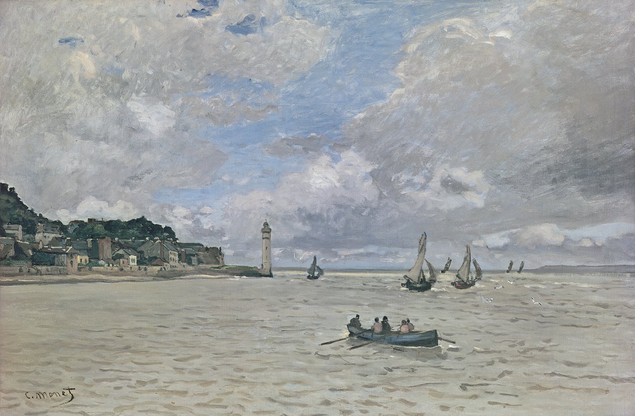 The Lighthouse of the Hospice (Honfleur), 1864 av Claude Monet