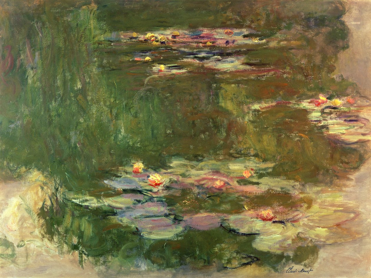 The Lily Pond, ca. 1917 av Claude Monet