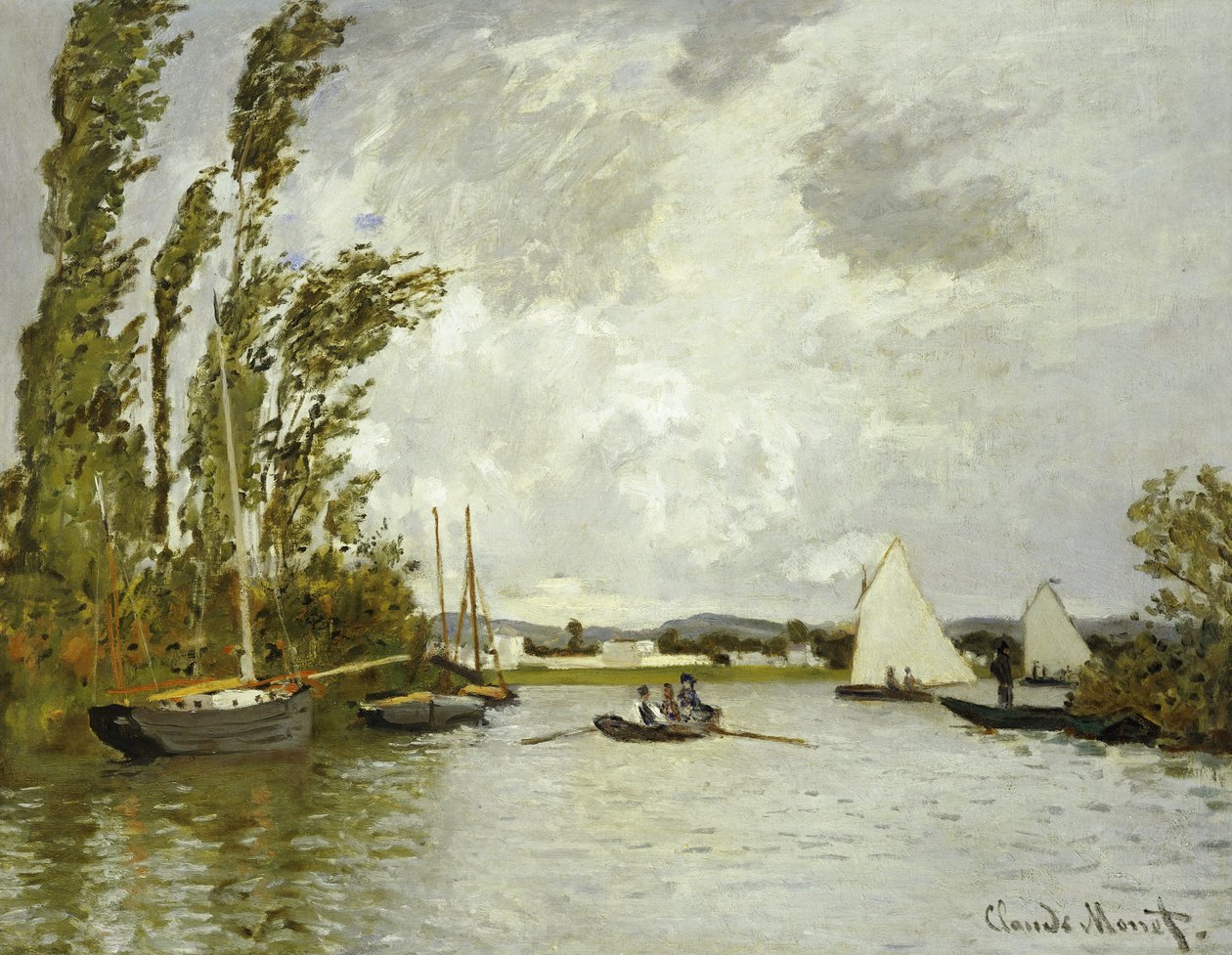 Den lille grenen av Seinen ved Argenteuil av Claude Monet