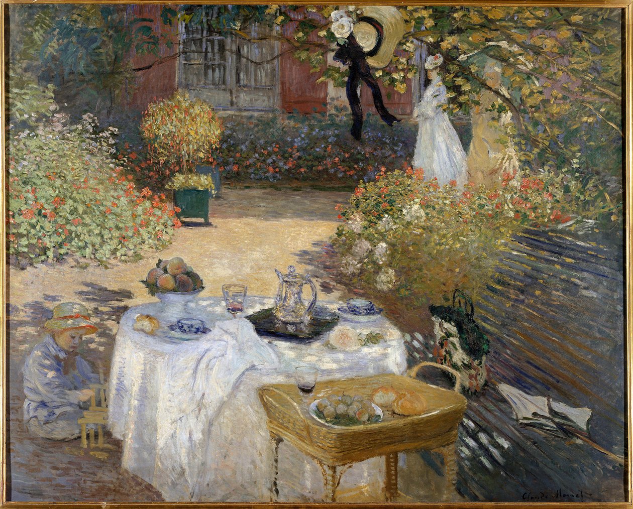 Lunchen, Monets hage på Argenteuil av Claude Monet