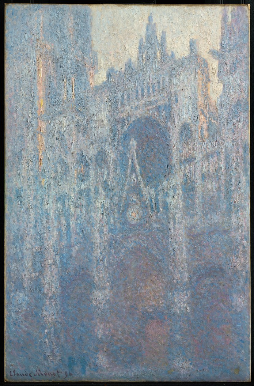 Portalen til Rouen -katedralen i Morning Light av Claude Monet