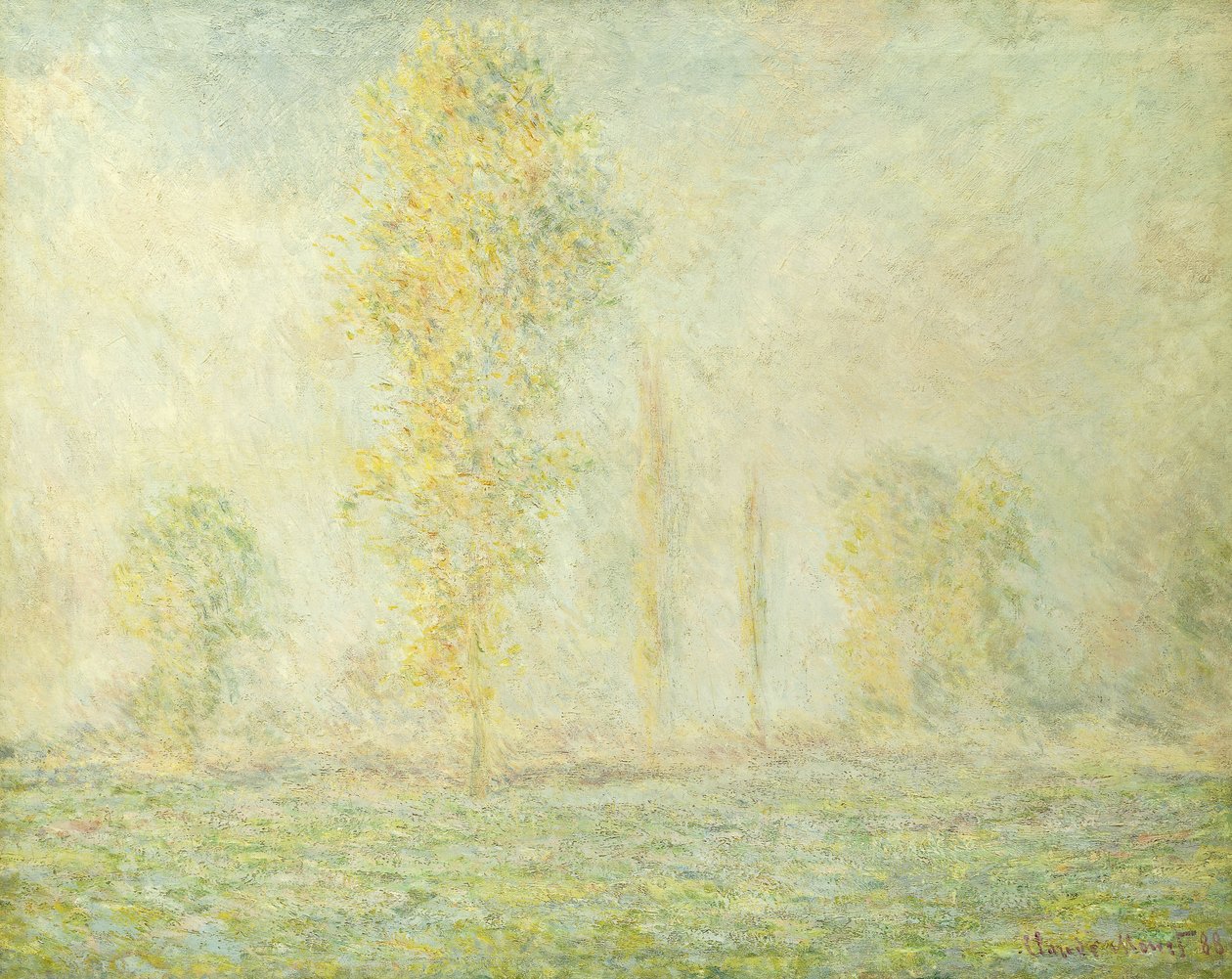 Prærien i Giverny; La Prairie a Giverny, 1888 av Claude Monet