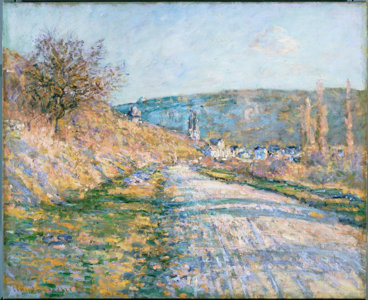 Veien til Vétheuil av Claude Monet