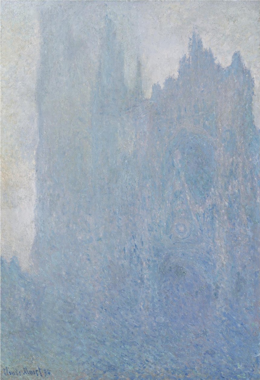 Rouen-katedralen i tåke, 1893 av Claude Monet