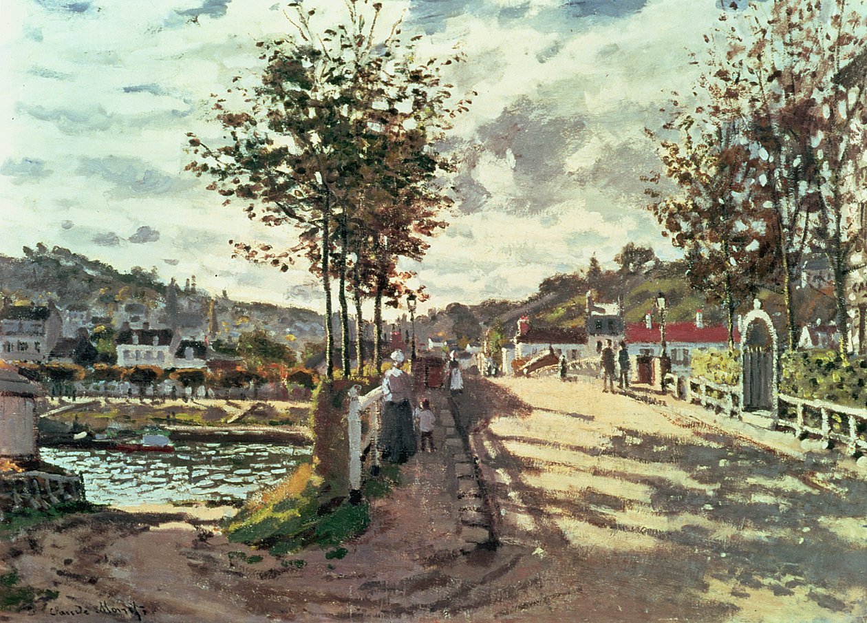 Seinen ved Bougival av Claude Monet