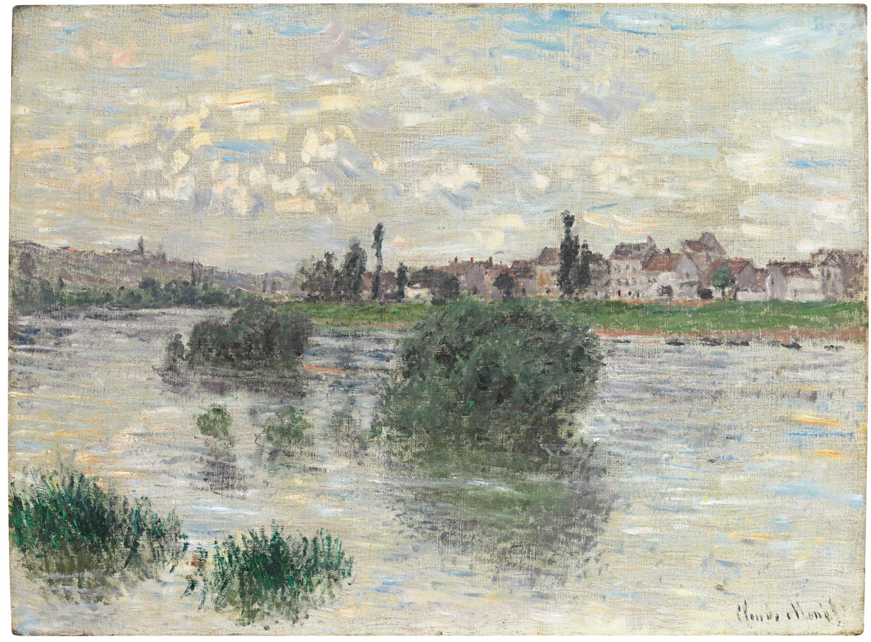 Seinen ved Lavacourt, 1879 av Claude Monet