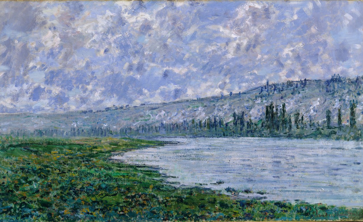 Seinen ved Vétheuil, 1880 av Claude Monet