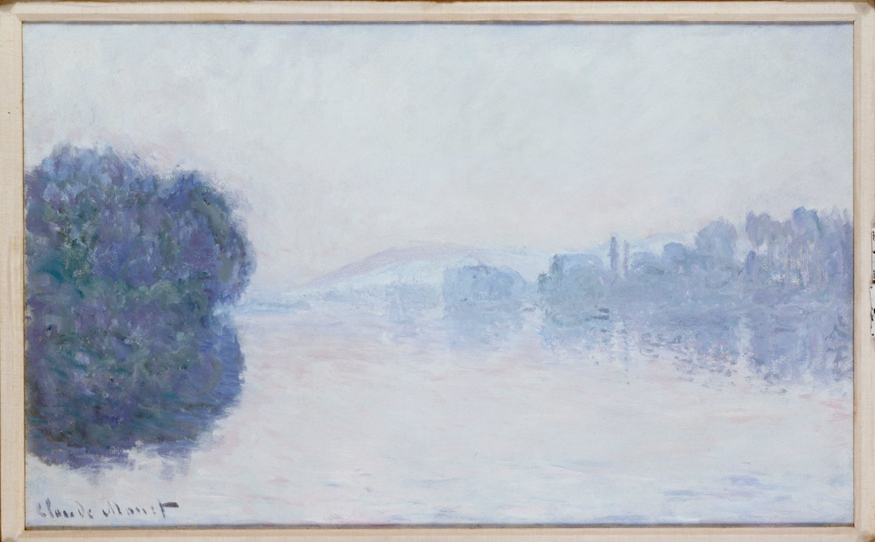 Seinen nær Vernon, Morning Effect, ca. 1894 av Claude Monet
