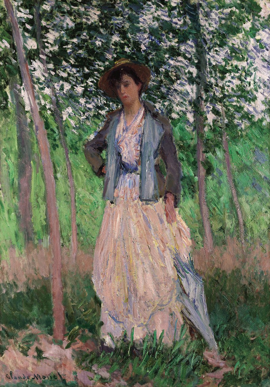 Barnevognen (Suzanne Hoschedé), 1887 av Claude Monet