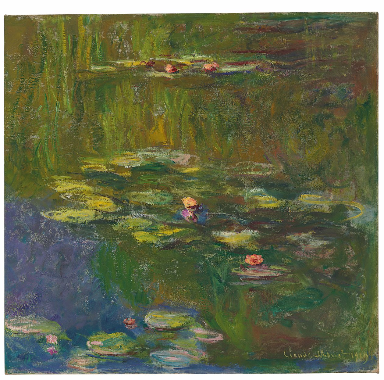 Vannliljedammen, 1919 av Claude Monet