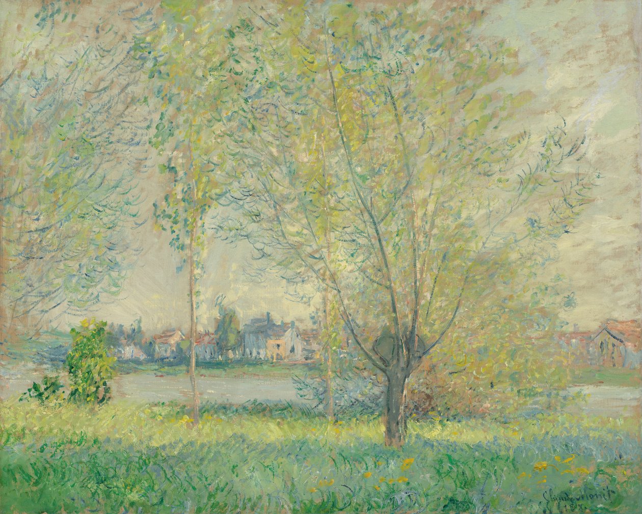 The Willows av Claude Monet