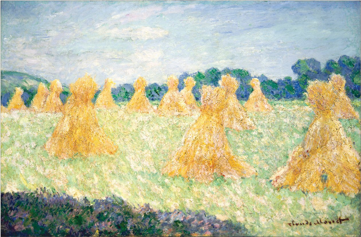 The Young Ladies of Giverny, Sun Effect, 1894 av Claude Monet