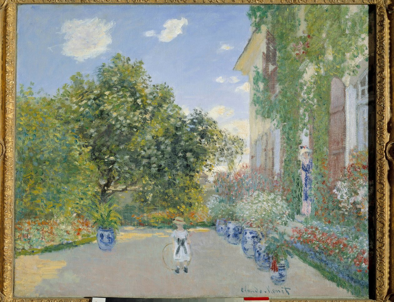 Kunstnerens hus i Argenteuil i 1872 (olje på lerret) av Claude Monet