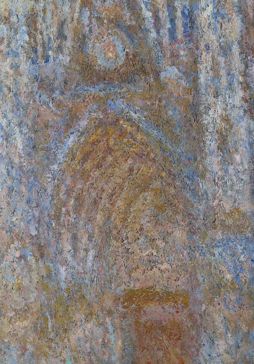 Cathedrale de Rouen, portalen sol morgen, blå harmoni Detalj. Maleri av Claude Monet (1840-1926) 1893 Søn. 0,91 x 0,63 m Paris, musee d