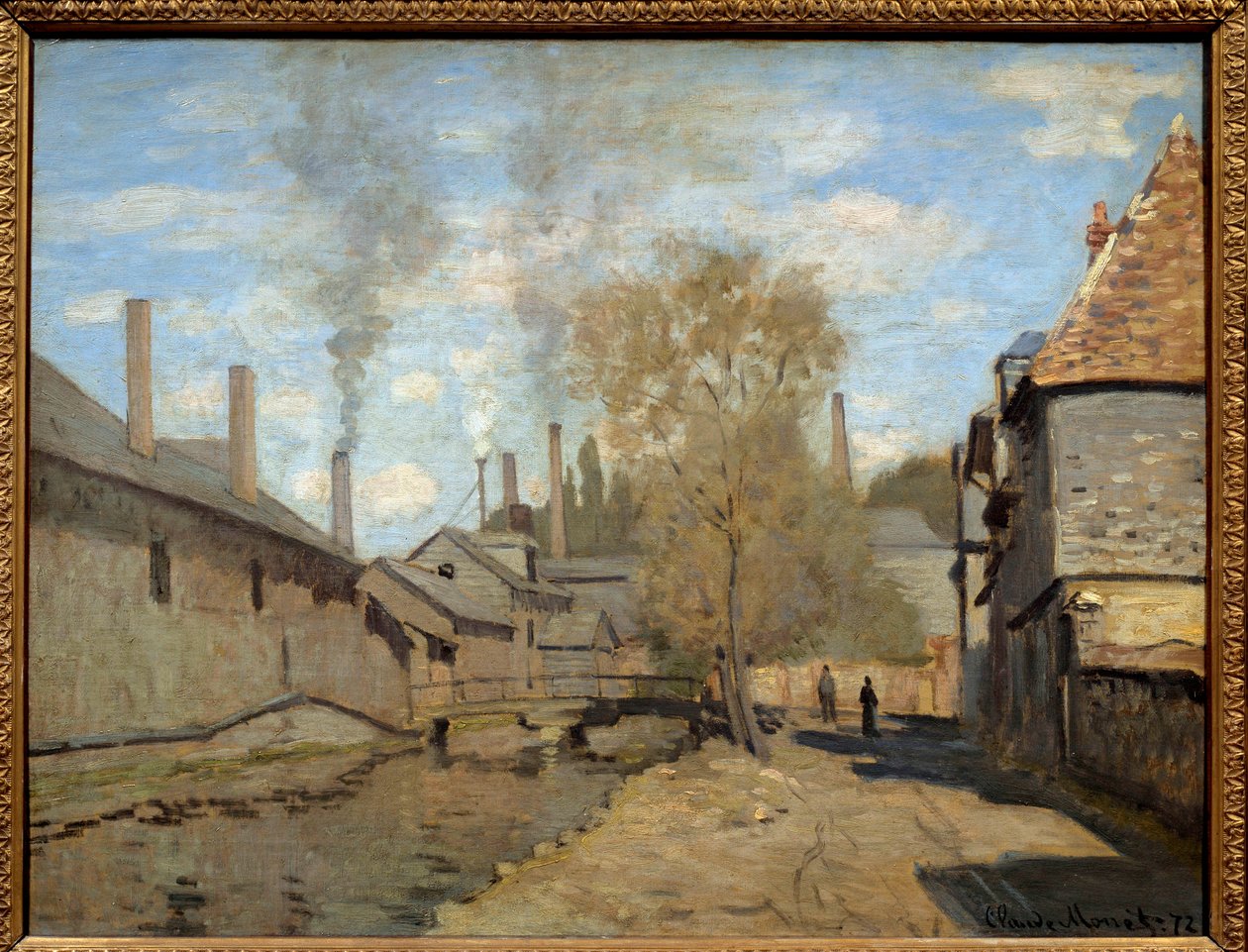 Bekken av robec har rouen. Maleri av Claude Monet (1840-1926) av Claude Monet
