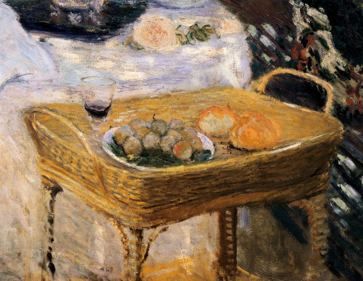 Lunsjen, dekorativt panel som viser hagen til Monet i Argenteuil 9detail) av Claude Monet
