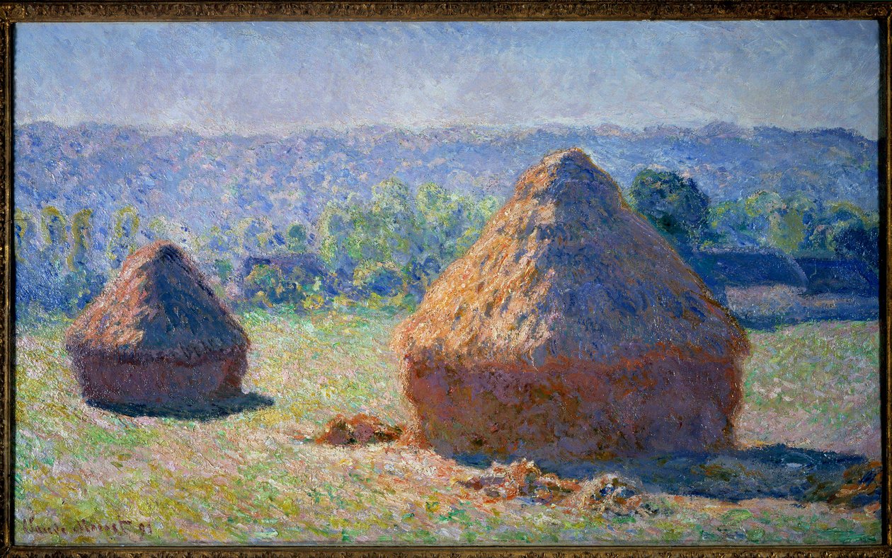 Hjulene, slutten av sommeren på Giverny Painting av Claude Monet (1840-1926) 1891 Dim. 0,6x1 m Paris, musee d