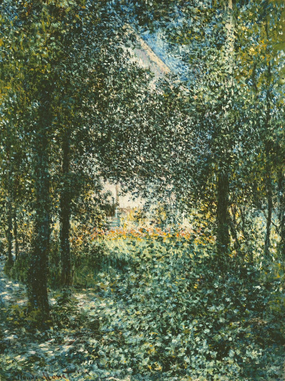 Thicket: The House of Argenteuil, 1876 av Claude Monet