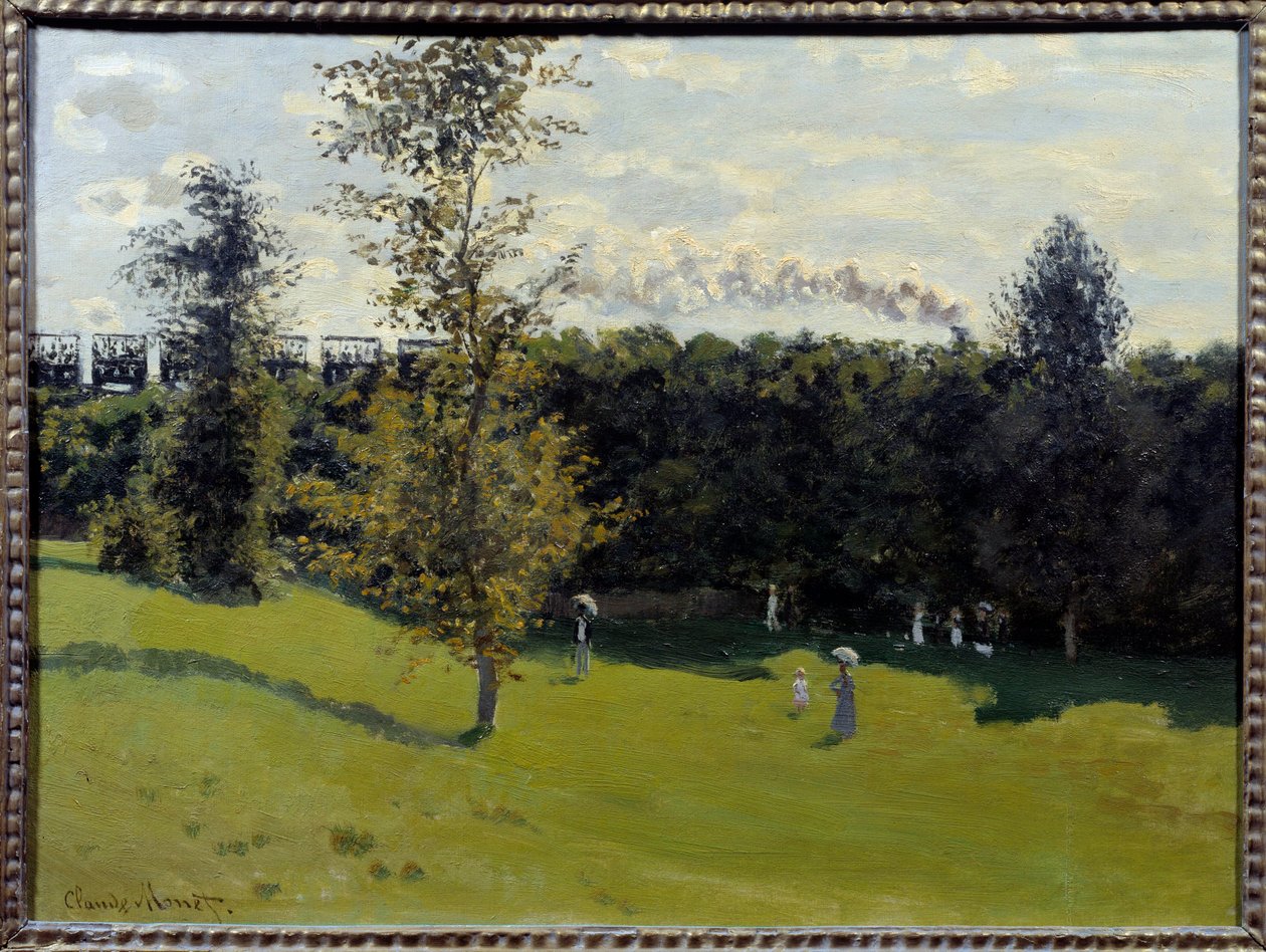 Tog på landsbygda Maleri av Claude Monet (1840-1926) 1870 Søn. 0,5x0,65 m Paris, Musee d