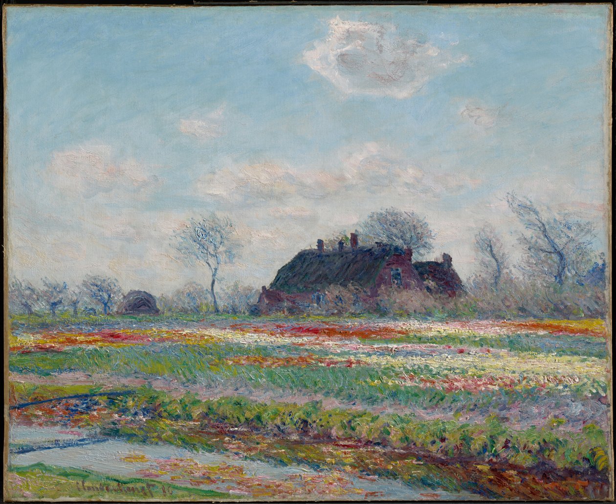 Tulipanmarker ved Sassenheim av Claude Monet