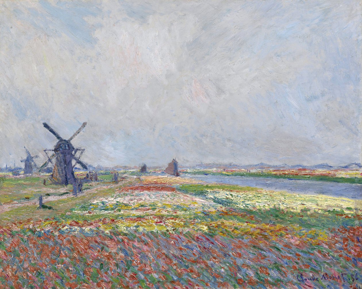 Tulipanmarker nær Haag par Monet, Claude (1840-1926). Olje på lerret, størrelse: 66x81,5 av Claude Monet