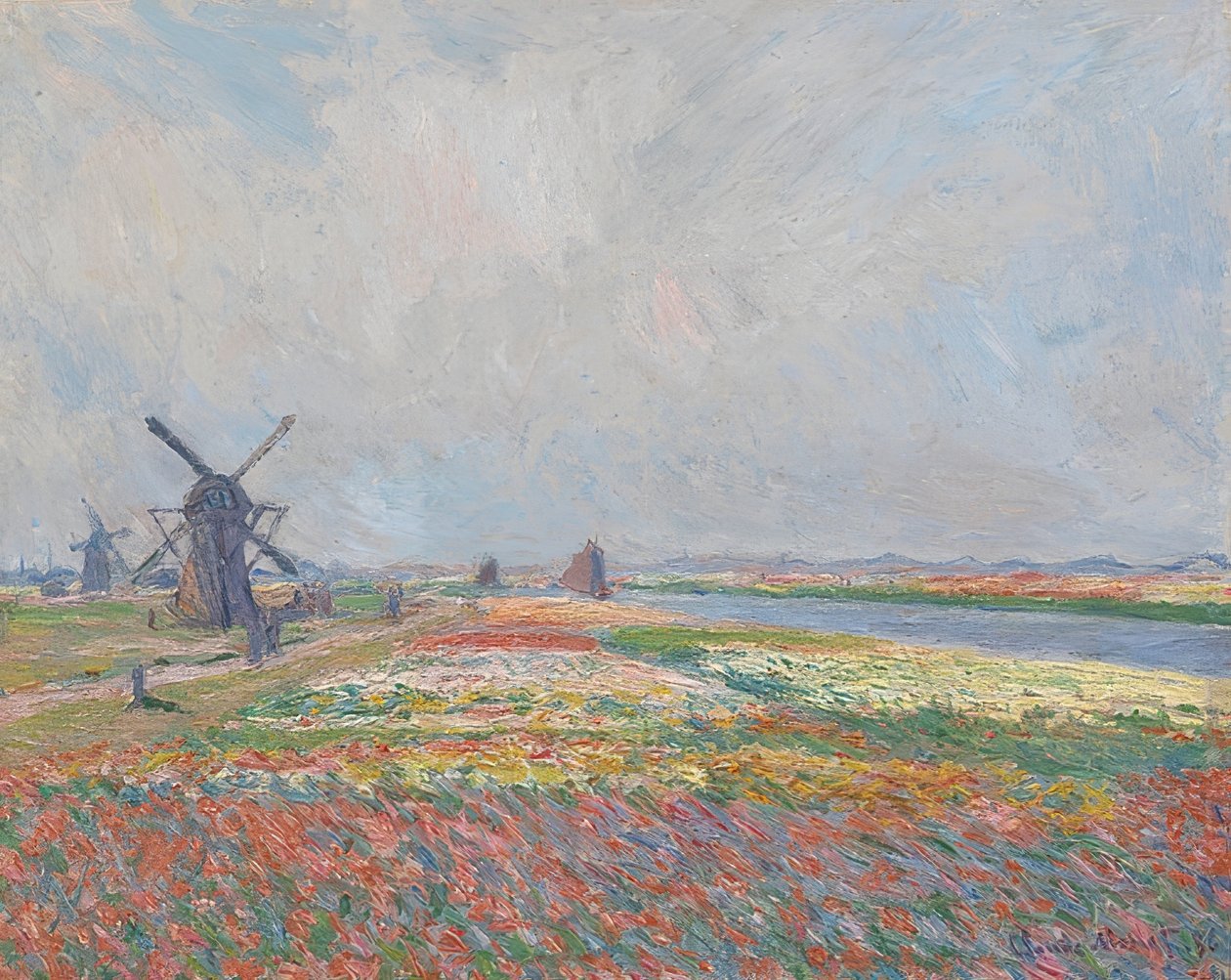 Tulipanmarker nær Haag. 1886 av Claude Monet