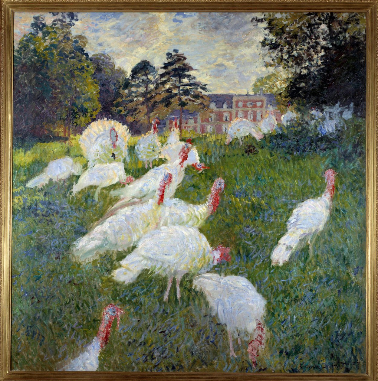 Kalkuner (Utsikt over slottet Rottembourg i Montgeron) Maleri av Claude Monet (1840-1926) 1877 Søn. 1,74x1,72 m Paris, Musee d
